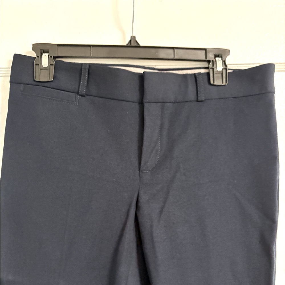 Banana Republic Sloan slim ankle fitted stretch pants size 6S navy blue